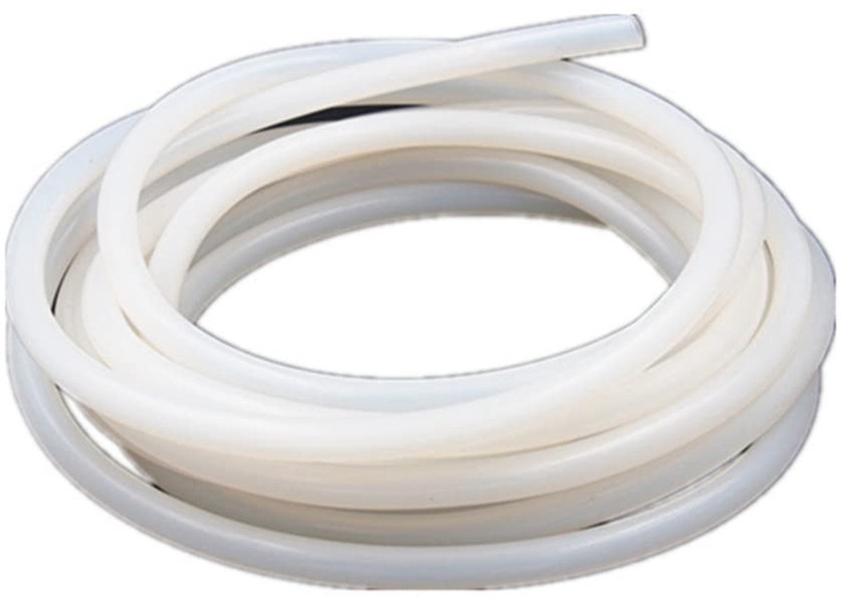 Dailygoods - MACHSWON Siliconen Buis 8mm ID 10mm OD 100ft Wit Siliconen Rubber Buis Siliconen Buis Food Grade Luchtslang voor Pomp Transfer 30.5m