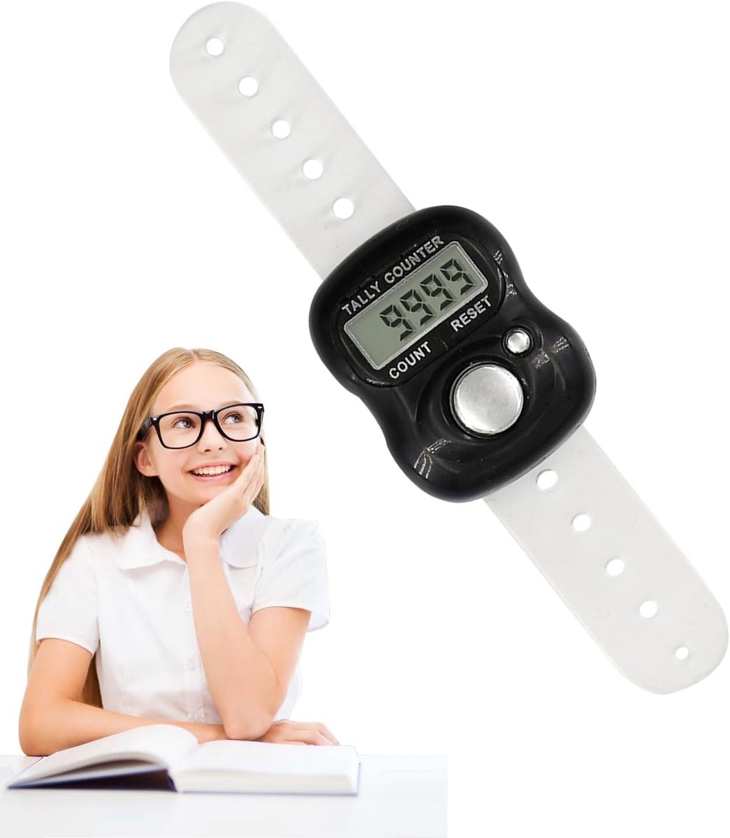 Elektronische Vingerteller - Digitale Clicker - Activiteiten Tellen - Mini-ring Ontwerp - 5 cm - Meerkleurig