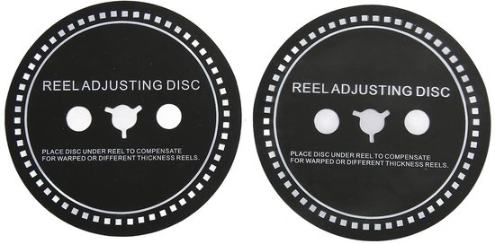 Dailygoody - Nab Adapter Spacer - Siliconen Reel Instelschijf - Zwart - Voor Bandrecorders - 2 STKS - Voor Reel to Reel Tape Recorders — afbeelding 5