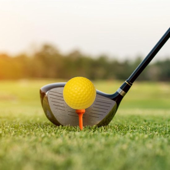 Oefen Golfballen - Schuimballen Golf - Golfswing Verbeteren - Veilig voor Thuis - 41.5 mm - Geel — afbeelding 3