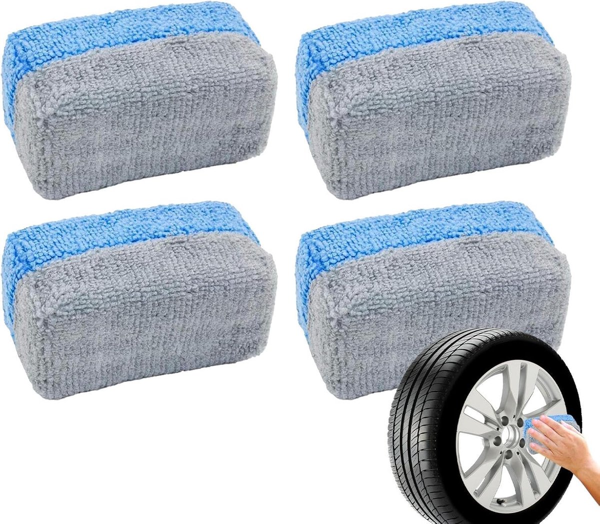 Applicator Pads - Detail Pads - Auto Onderhoud - Zonder Krassen - 4 Stuks - Stijl 1