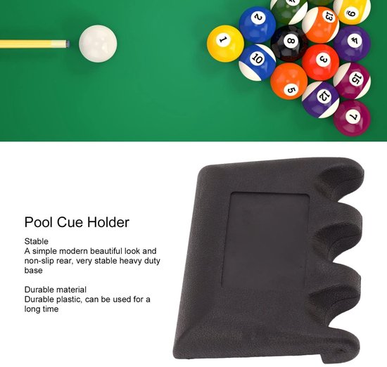 Dailygoods - Draagbare Antislip Biljartkeu Houder met 3 Gaten van Dailygoods — afbeelding 5