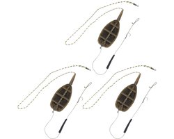 Dailygoods- Feeder Set Inline Methode - 3 Stuks - Karper Vissen - Visvoer - Visuitrusting - Duurzaam Materiaal - Voederset