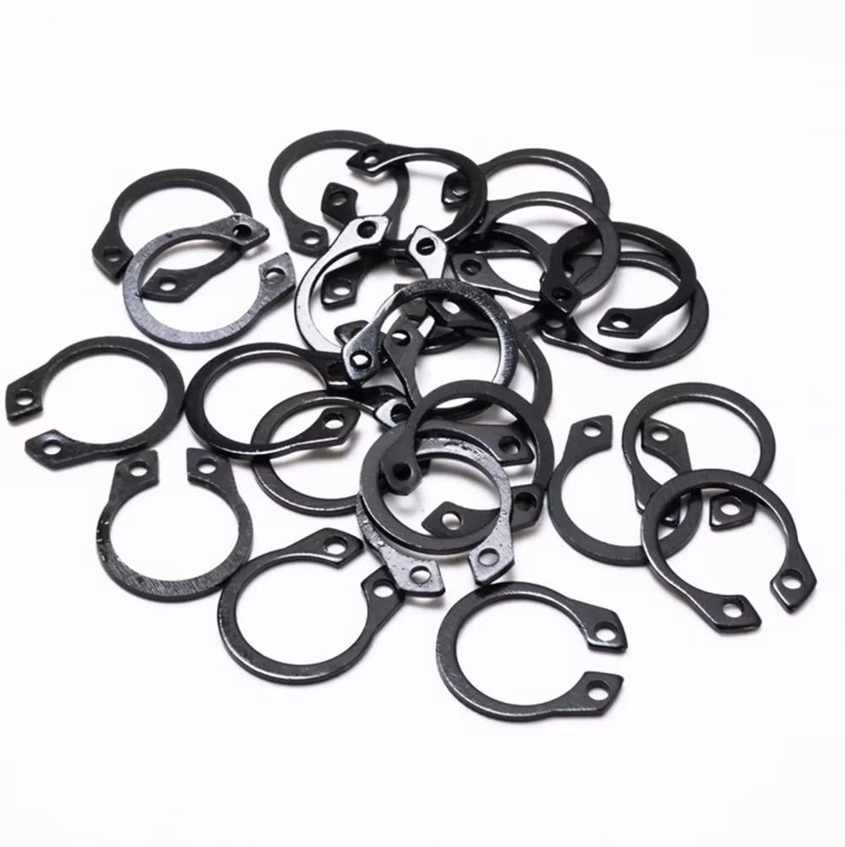 Dailygoods- Circlip 22mm - Externe Borgring - Borgringen Assortiment - Bevestigingsmiddel - 60 Stuks - Mangaan Staal
