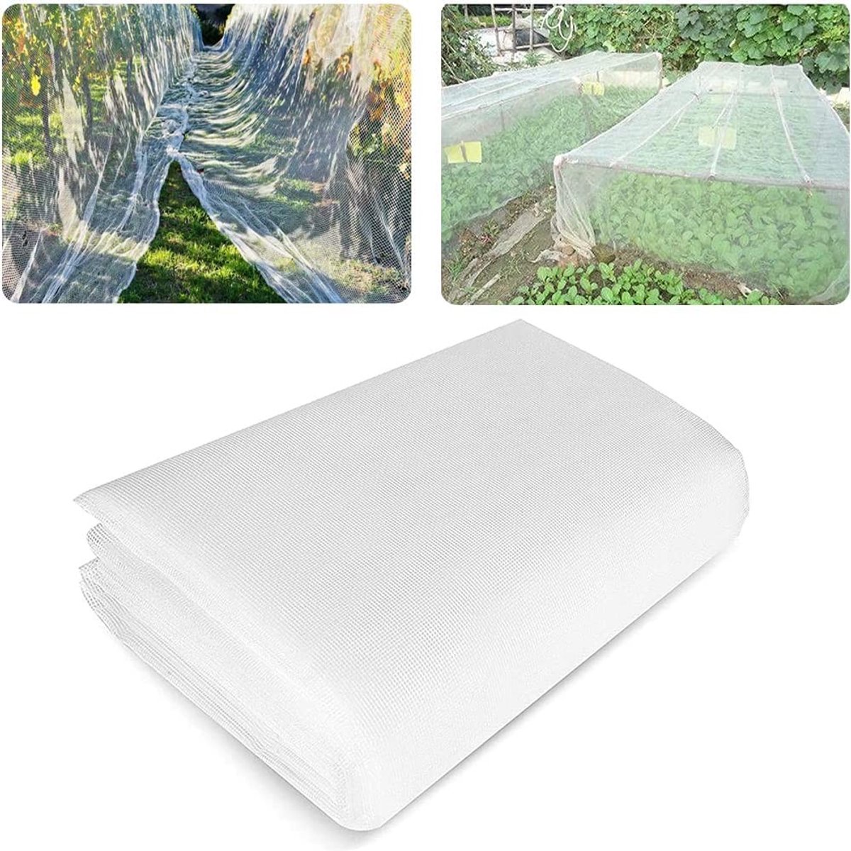Dailygoods- Insectennet Fijn Gaas - Bescherming voor Groenten - Polyethyleen - 3 x 10 m - Hoogwaardige Dichtheid - Duurzaam en Effectief - Tuinnet