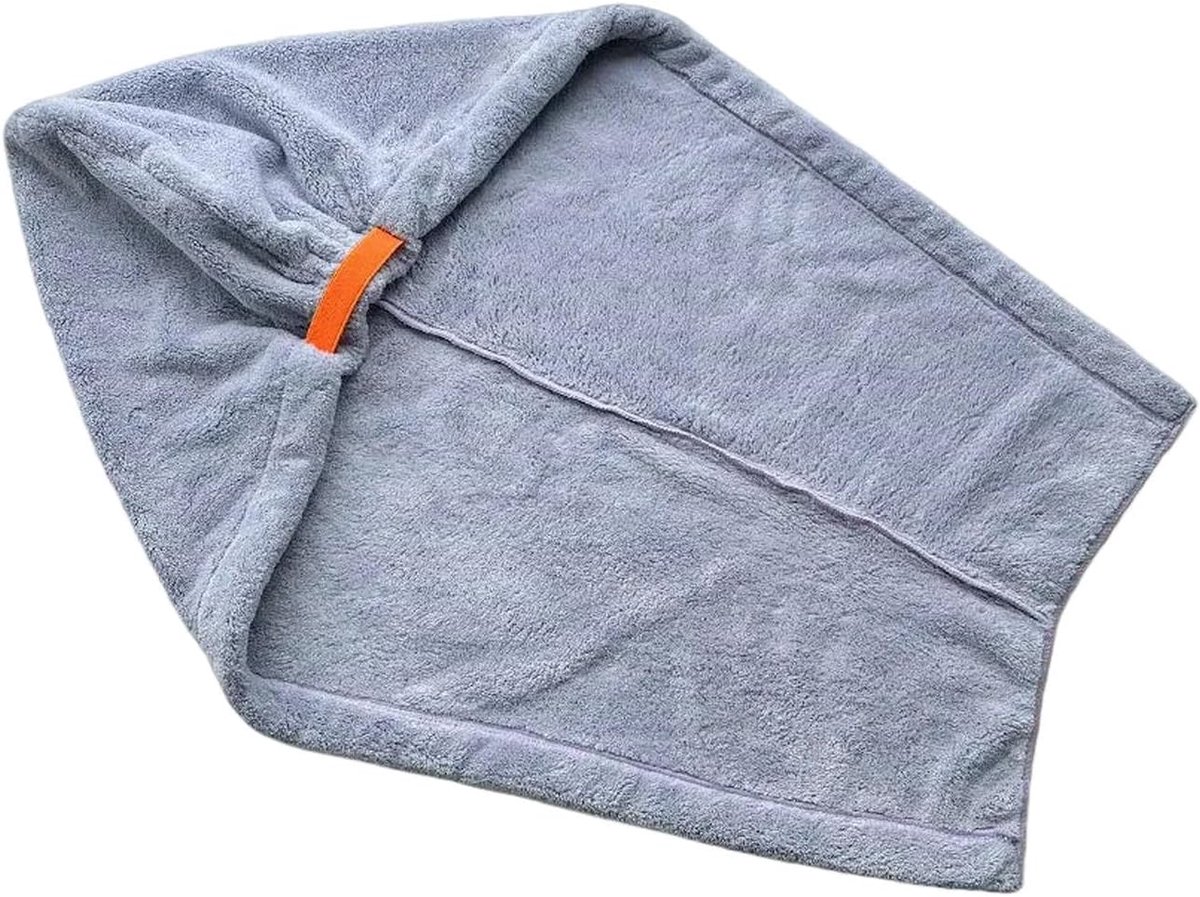 Haardroog Turban - Sneldrogende Cap - Badkamer Gebruik - Extra Brede Staart - A - Paars