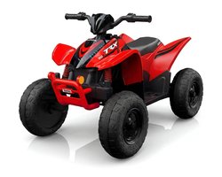 Honda TRX90X 12V Elektrische Kinderquad 3 tot 6 jaar – Officieel Gelicentieerd met Vernieuwde Li-ion Accu – Stoer Accuvoertuig met 4 Motoren, Schokdempers & Bluetooth – Rood
