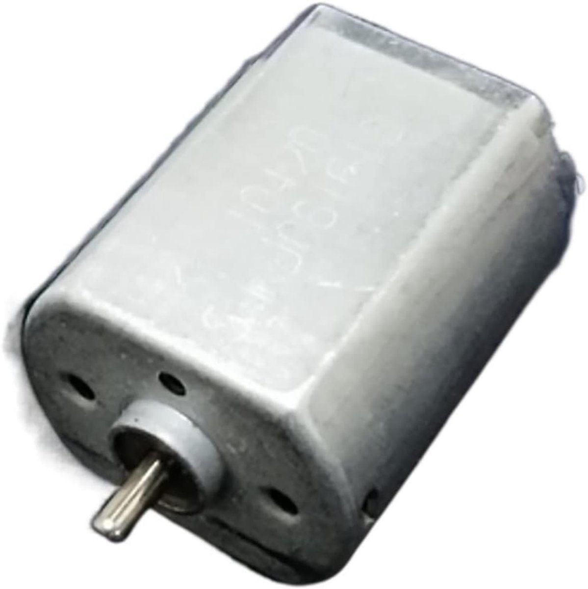 Kleine DC Motor - Model Motor Hobby Motor - Modelbouw DIY - Volledig Metalen Behuizing - 20x25x15mm - Zilver