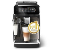 Dailygoods - 3300-Serie Volautomatische Espressomachine - 6 Dranken, Zwart Chroom
