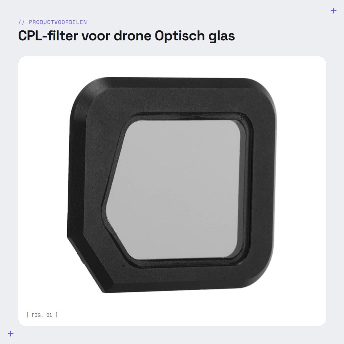 Dailygoods- CPL-filter HD-scherpte - Waterdicht - Oliebestendig