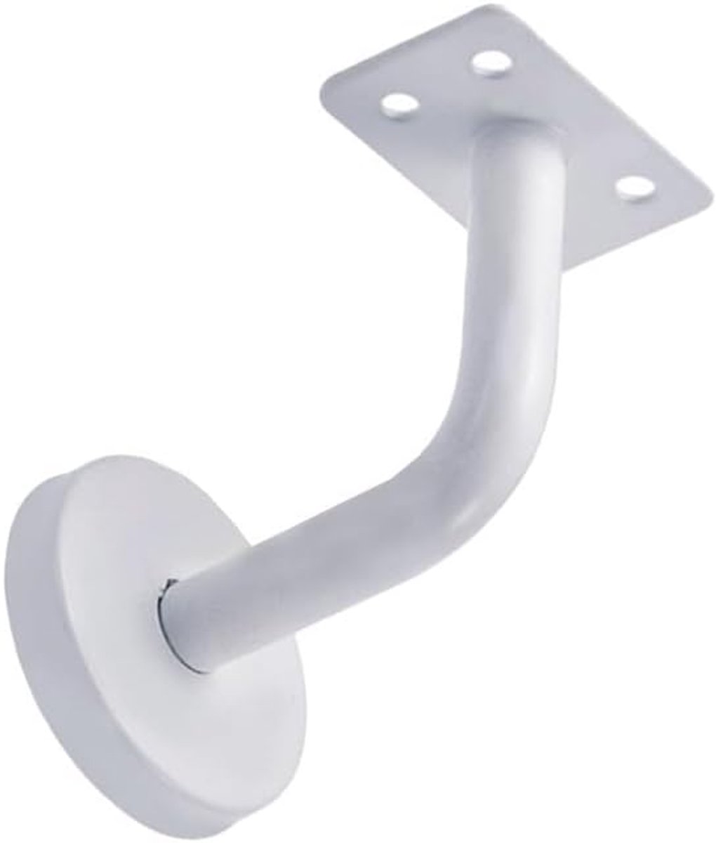 Trapleuning Beugel - Muursteun Railing - Trap Veiligheid - Roestvrij Staal - 60x60mm - Wit