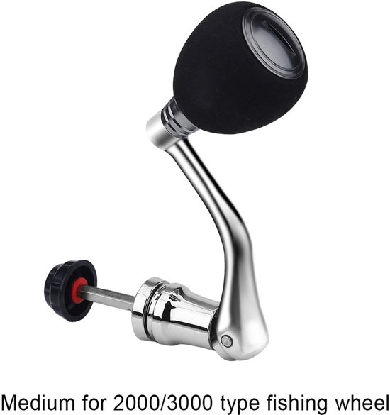 Dailygoods- Visserij Reel - Draaibaar - Stevig Metaal - Antislip Handgreep - Lichtgewicht - Vervangingsonderdelen - Geschikt voor series 2000-6000 - Visserijhandvat van Dailygoods — afbeelding 4