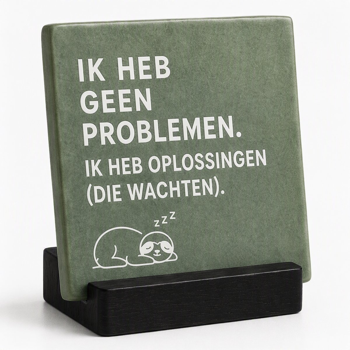 Cahaya - Zwarte Tegelhouder Kunststof – Tegelstandaard voor Spreuktegels en Keramische Tegeltjes – Display Houder Zwart