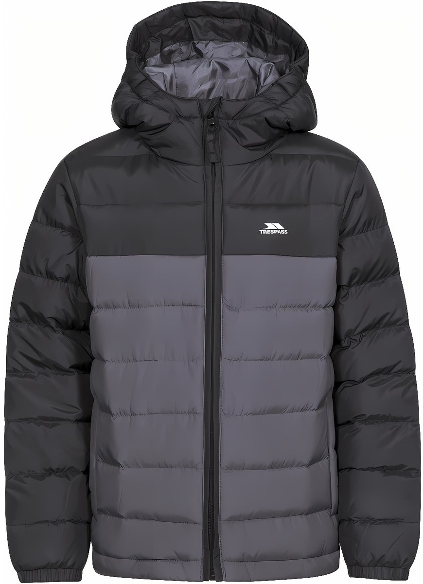Trespass kinderwinterjas Oskar B Padded Jacket Zwart