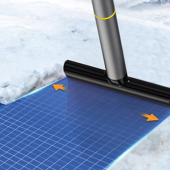 Multifunctionele sneeuwschep, stevige en duurzame sneeuwploeg, geschikt voor zware klussen, te gebruiken voor het sneeuwruimen, schoonmaken van buitenruimtes, voorruiten, tuinen, vrachtwagens, enz. — afbeelding 4