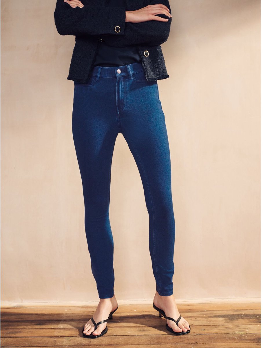 Next - Dames - Jersey denim legging - Blauw