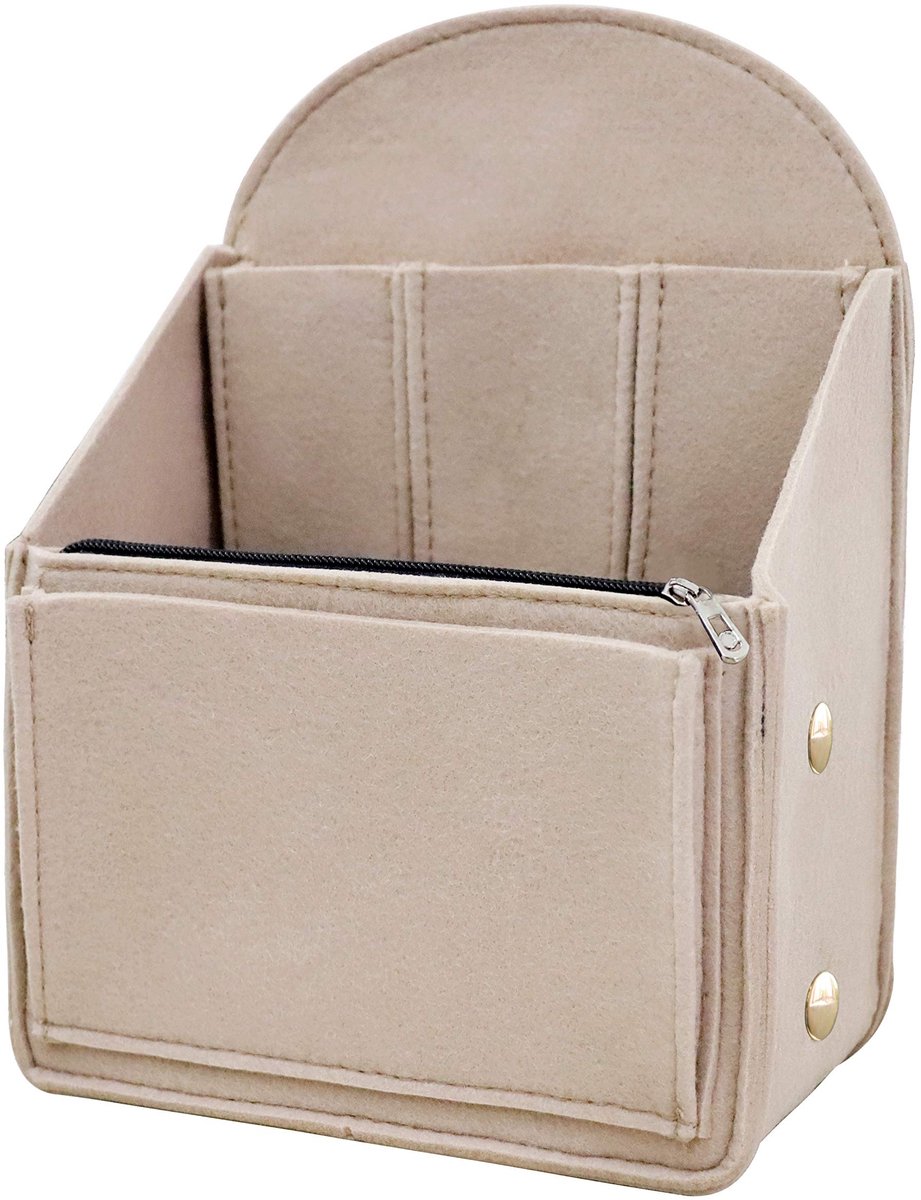 Dailygoods - Vilt Rugzak Organizer Insert - Universele Handtas Organizer Beige-L