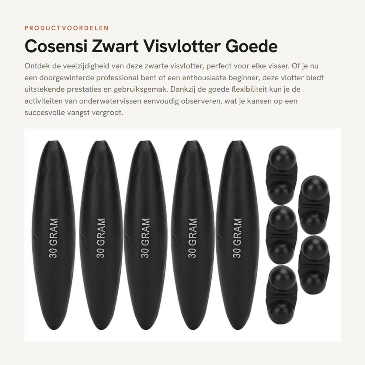 Dailygoods- Visvlotter Hoge Sterkte - Visdobbers - Goede Flexibiliteit - Eenvoudig Ontwerp - Voor Sportvissers - 5 Stuks - Visdobber