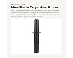 Dailygoods- Blender Tamper 24cm - Blender Accessoire - Muddler - Plastic - Duurzaam - Eenvoudig te Reinigen - Mixeraccessoire