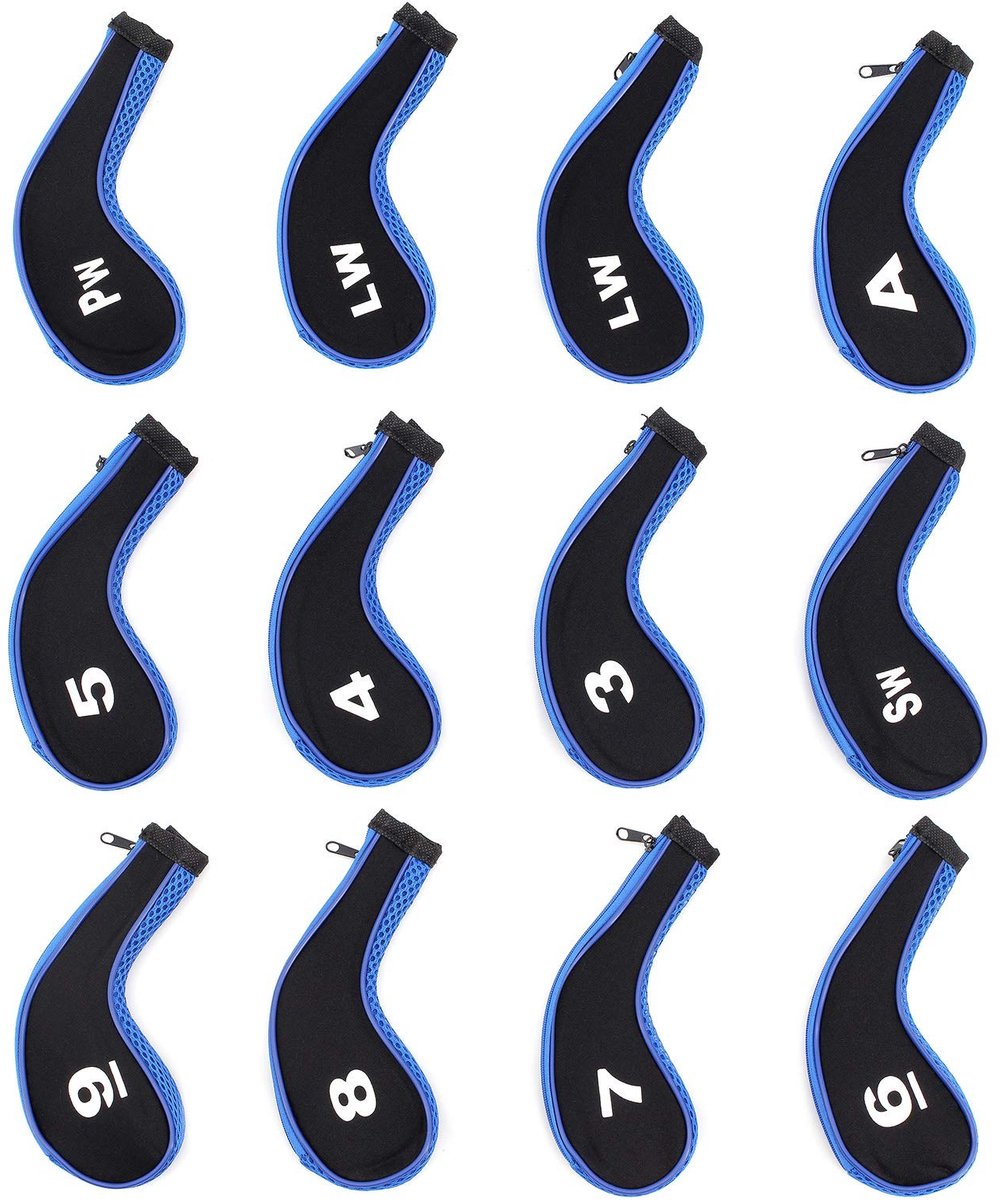 Dailygoods - 12 Stuks Golfclubkappen voor Putter - Bescherming voor Golfclubs