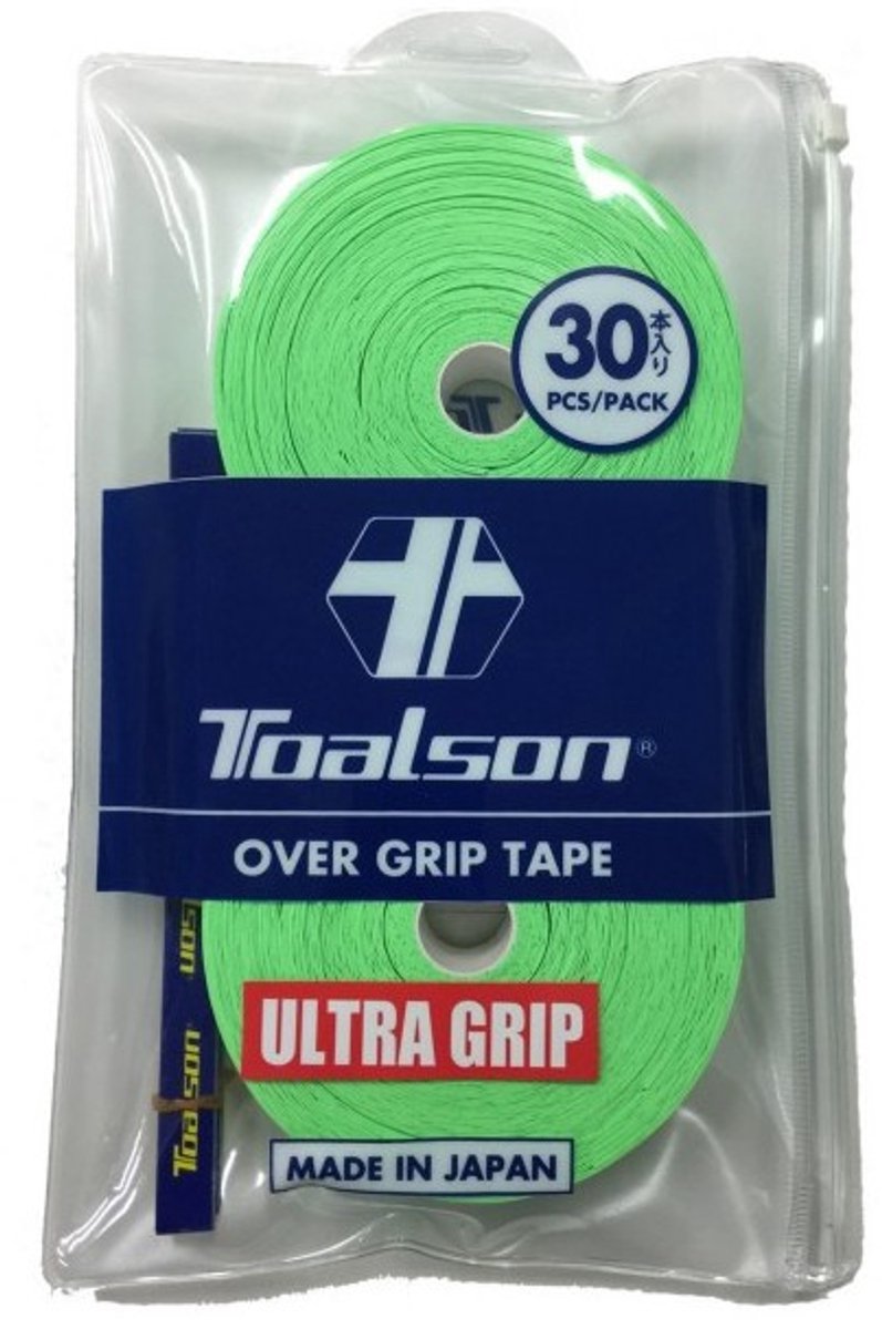 Toalson Ultra Tennis Padel Overgrip 30 Stuks Groen Pack