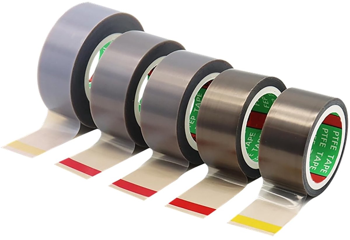 Isolatietape Hoge Temperatuur - Isolatieband - Elektrische Isolatie - PTFE Lijm - 10 Meter - Zwart