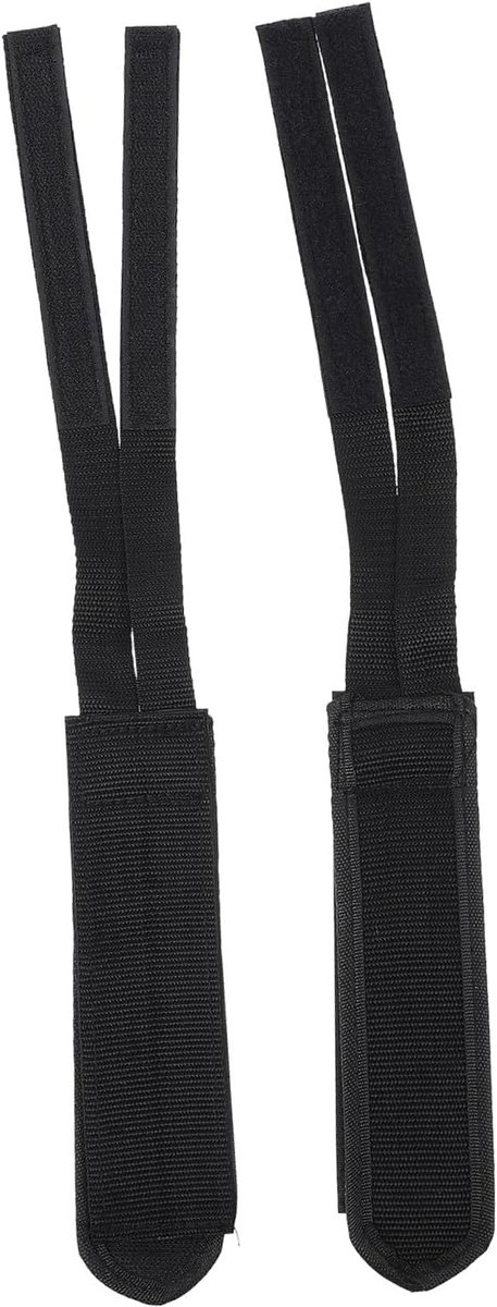 Verstelbare Pedaalriemen - Fietsbanden Clips - Comfortabel Fietsen - Zelfklevende Band - 21 x 10 cm - Zwart