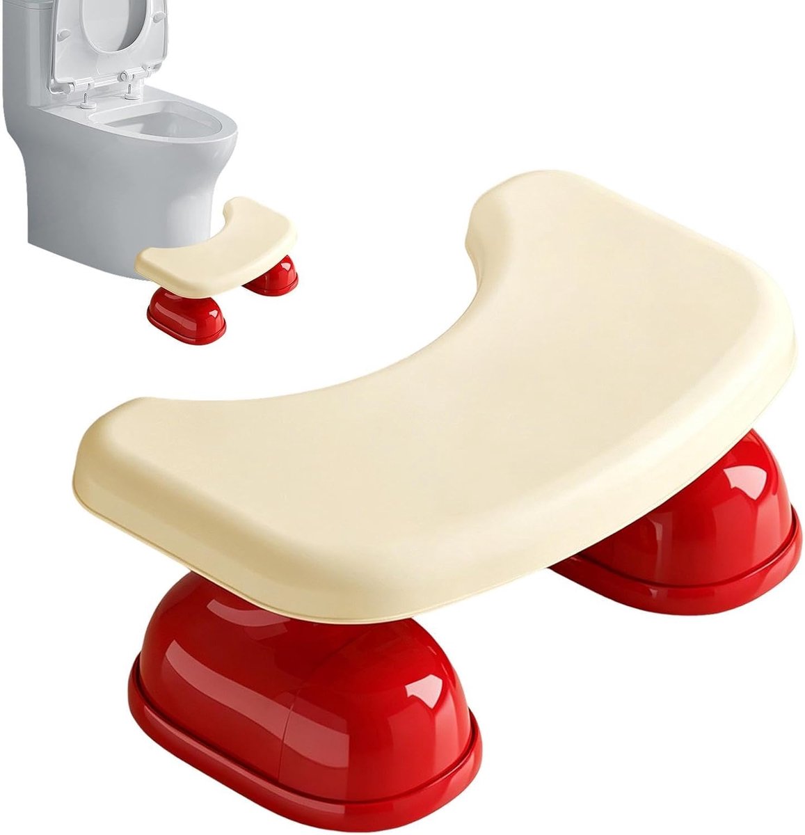 Badkruk voor Poepen - Toilet Hurkplank - Juiste Houding - Antislip & Kantelveilig - 18.1 x 26.7 x 18.1 cm