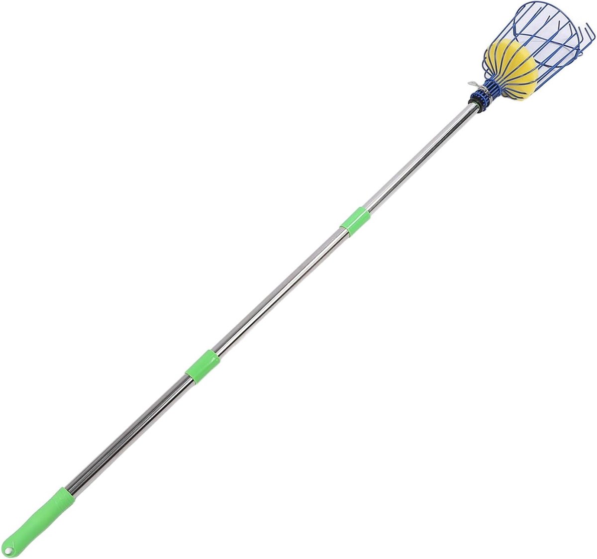 Fruit Plukker - Fruitverzamelaar Stok - Fruit Oogsten - Verstelbare Lengte - Tot 4.2m - Zilver