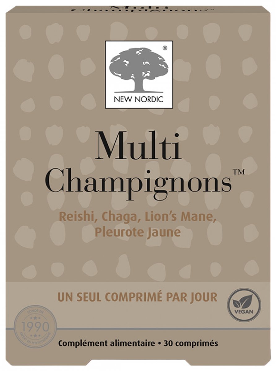 New Nordic Multi Champignons 30 Comprimés