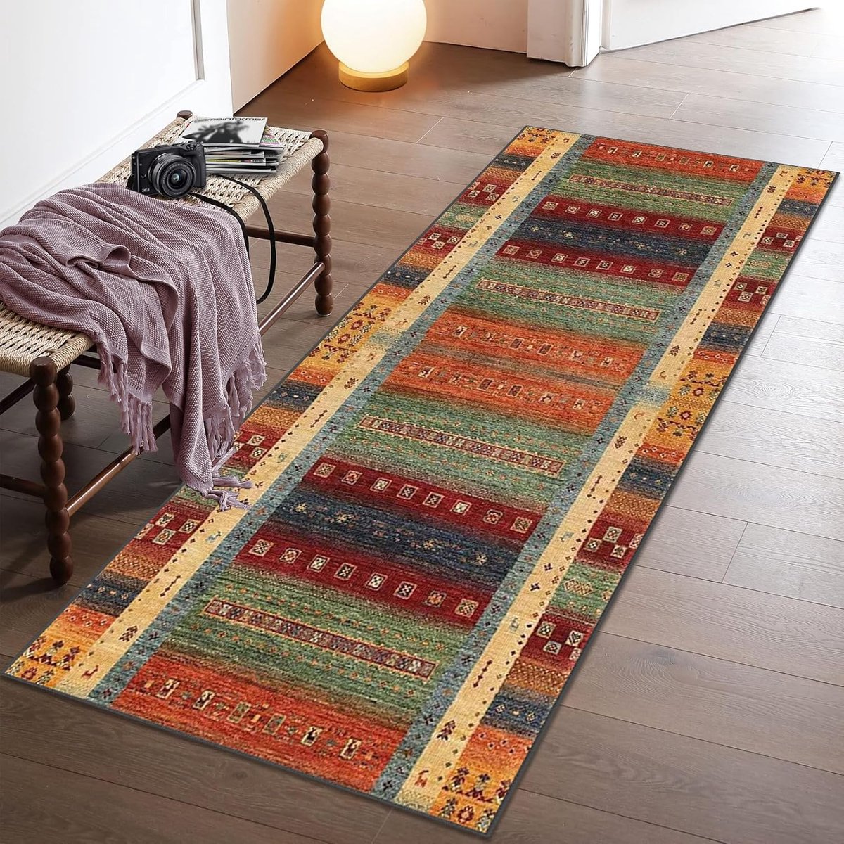 Gangtapijt Loper - Keuken vloerkleed - Veilig Lopen - Antislip Wasbaar - 50 x 120 cm - Geo