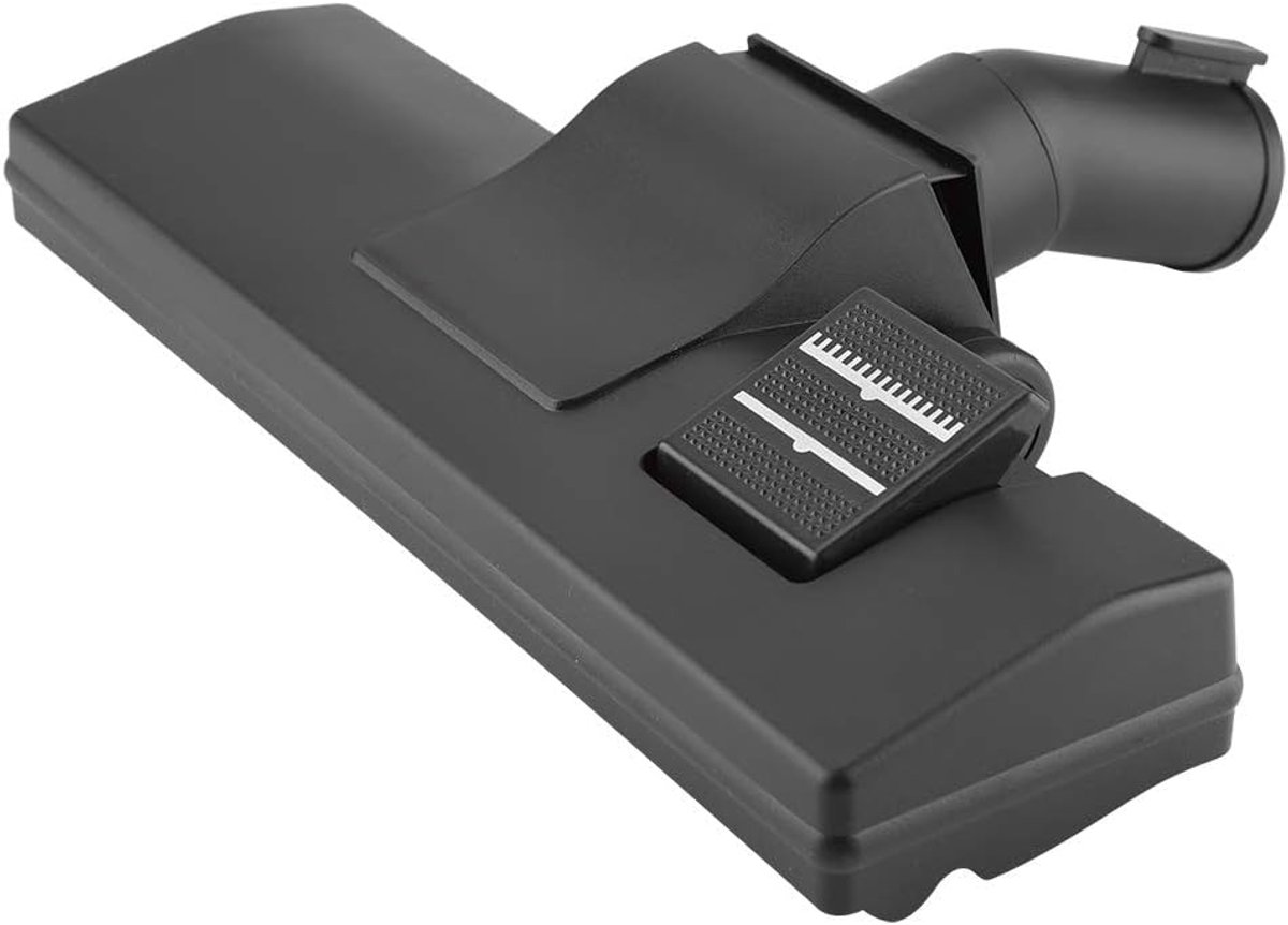 Stofzuiger Vloerborstel - Zuigmond Accessoire - Vloeren Reinigen - Pedaal Verstelbaar - 32 Mm Binnen - Zwart