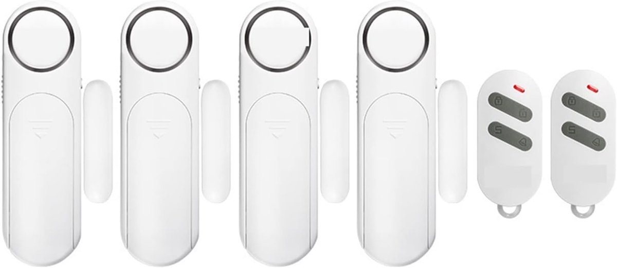 Deur Sensor Alarm - Draadloze Melder - Huis Beveiligen - 120dB Luide Sirene - 300ft Bereik - Wit