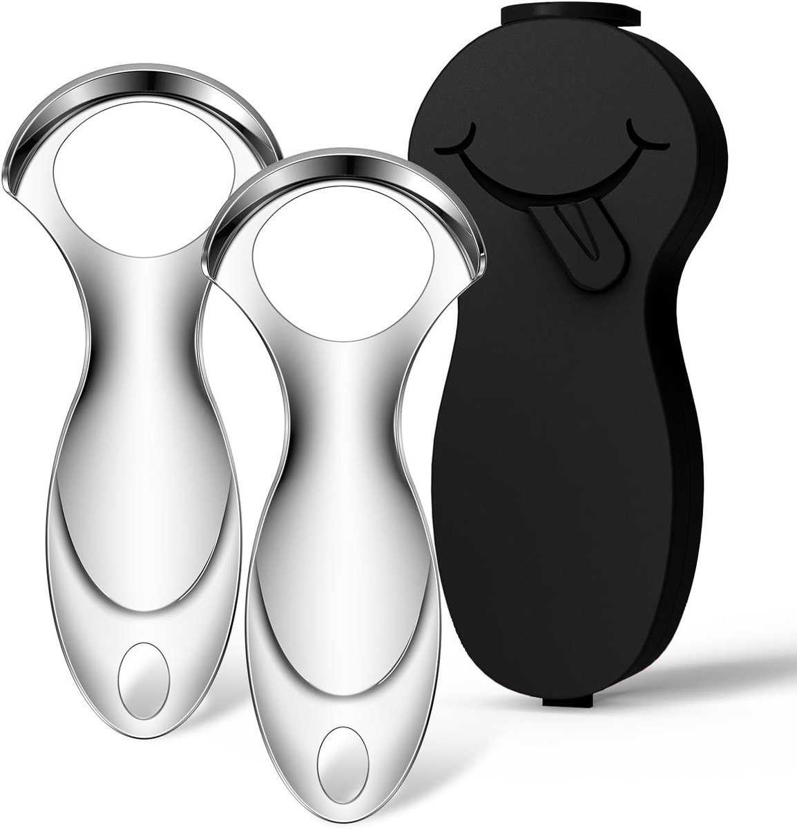Tongschraper Metaal - Tongreiniger Mondverzorging - Frisse Adem - Ergonomisch Ontwerp - Compact Formaat - Zilver