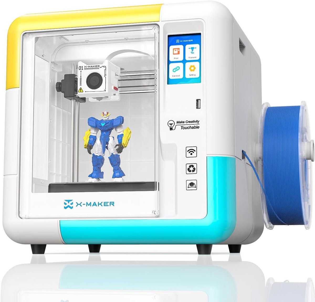 3D Printer - Ontwerp Applicatie - Creatief Hobbyen - AI Gestuurd Ontwerp - Groot Printformaat - Wit