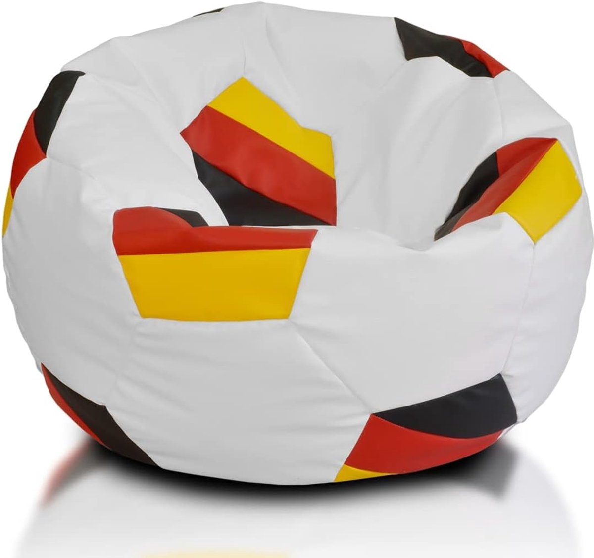 Voetbank voetbal - Poef zitzak - Ontspannen zitten - Dubbele stiksels - 65 x 48 cm - Meerdere kleuren