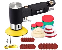Mini polijstmachine - Haakse slijper - Auto detailen - Excentrische methode - 23-delige set - Metaal