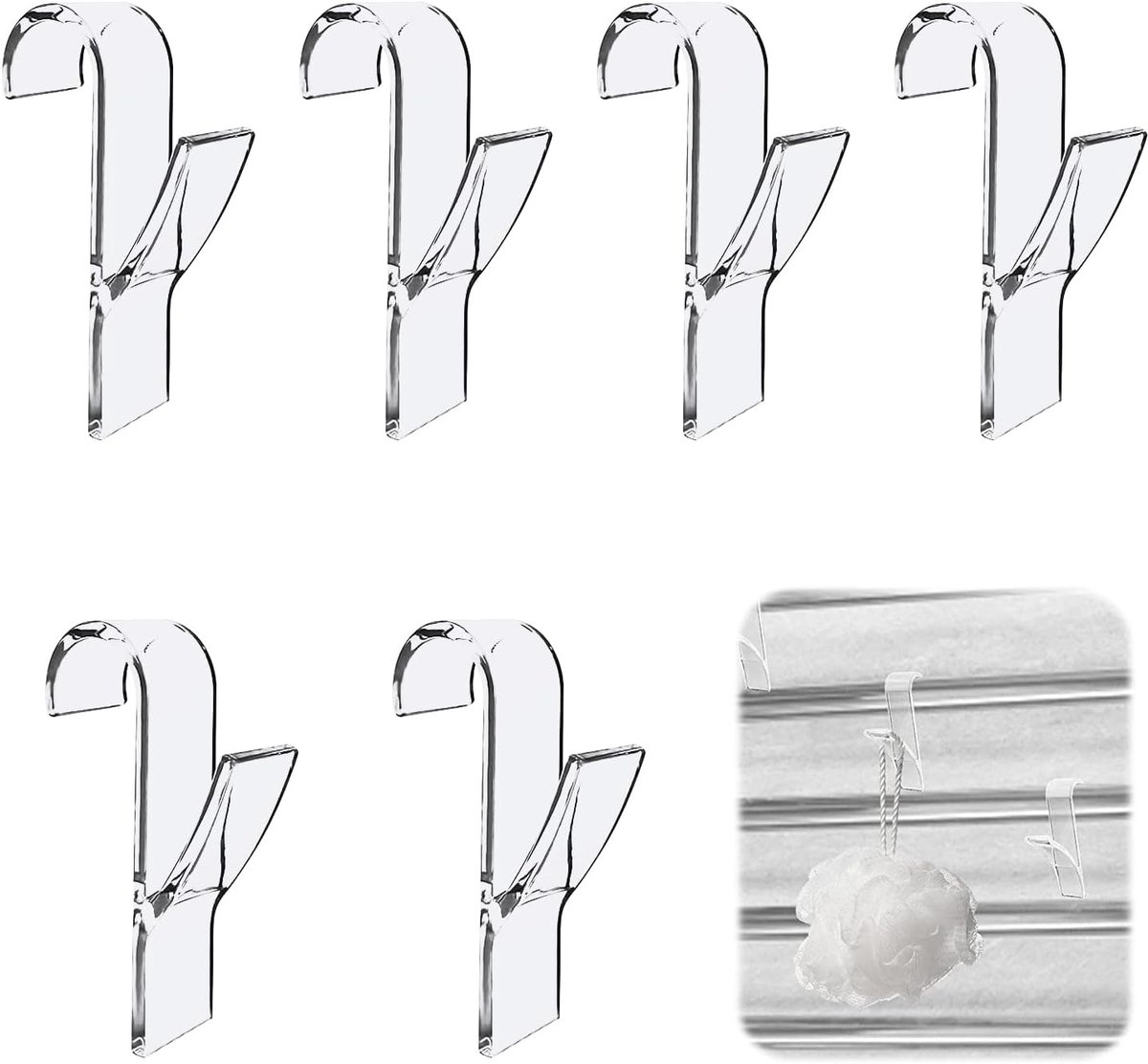 Badkamer Haken - Radiator Hangers - Handdoeken Drogen - Hittebestendig Kunststof - 6 Stuks