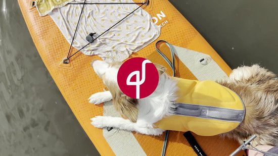 Hondenzwemvest – reddingsvest hond – honden zwemvest L – Flamingo zwemvest Marinus – fluo oranje