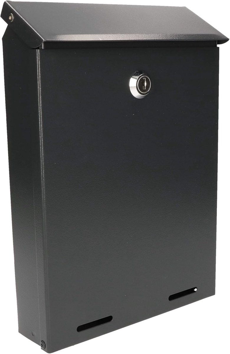 Wandbrievenbus - Brievenpost houder - Post ontvangen - Regen bescherming - 26 x 18 cm - Antraciet