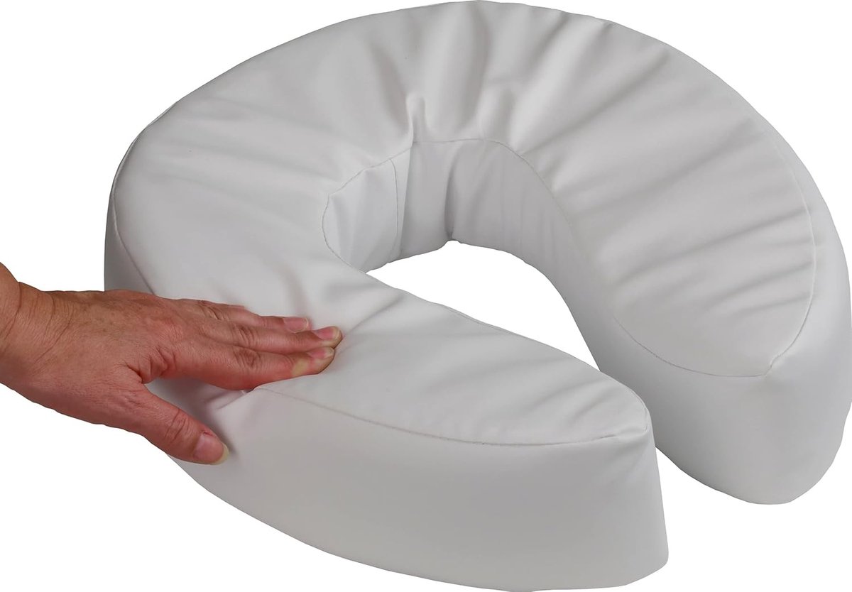 Toiletverhoger - Zitting Verhogend - Comfortabel Zitten - Zachte Vering - 10 cm - Grijs