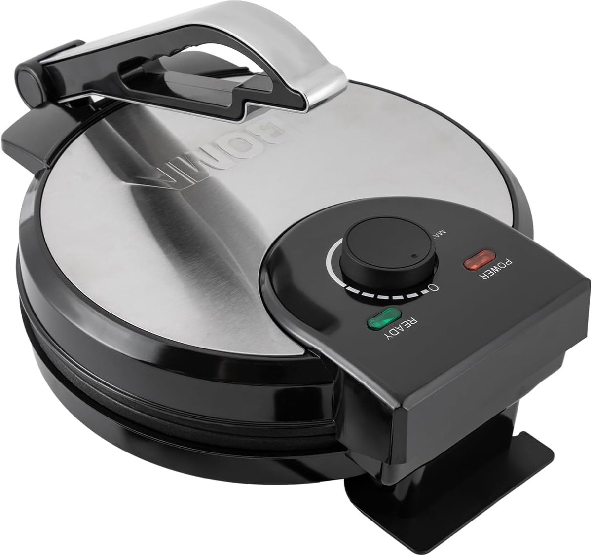 Roti Maker - Tortilla Pers - Pannenkoeken Bakken - Instelbare Temperatuur - 26 x 34 cm - Zwart Zilver