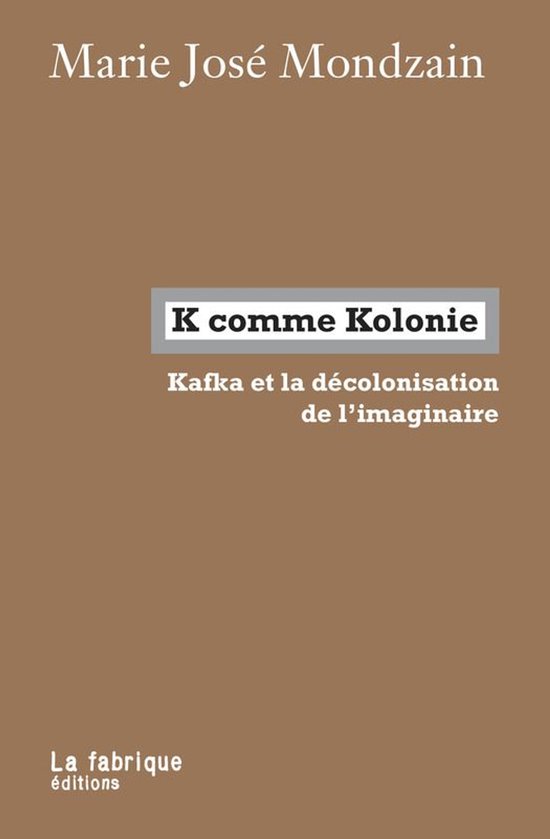 K comme Kolonie - cover
