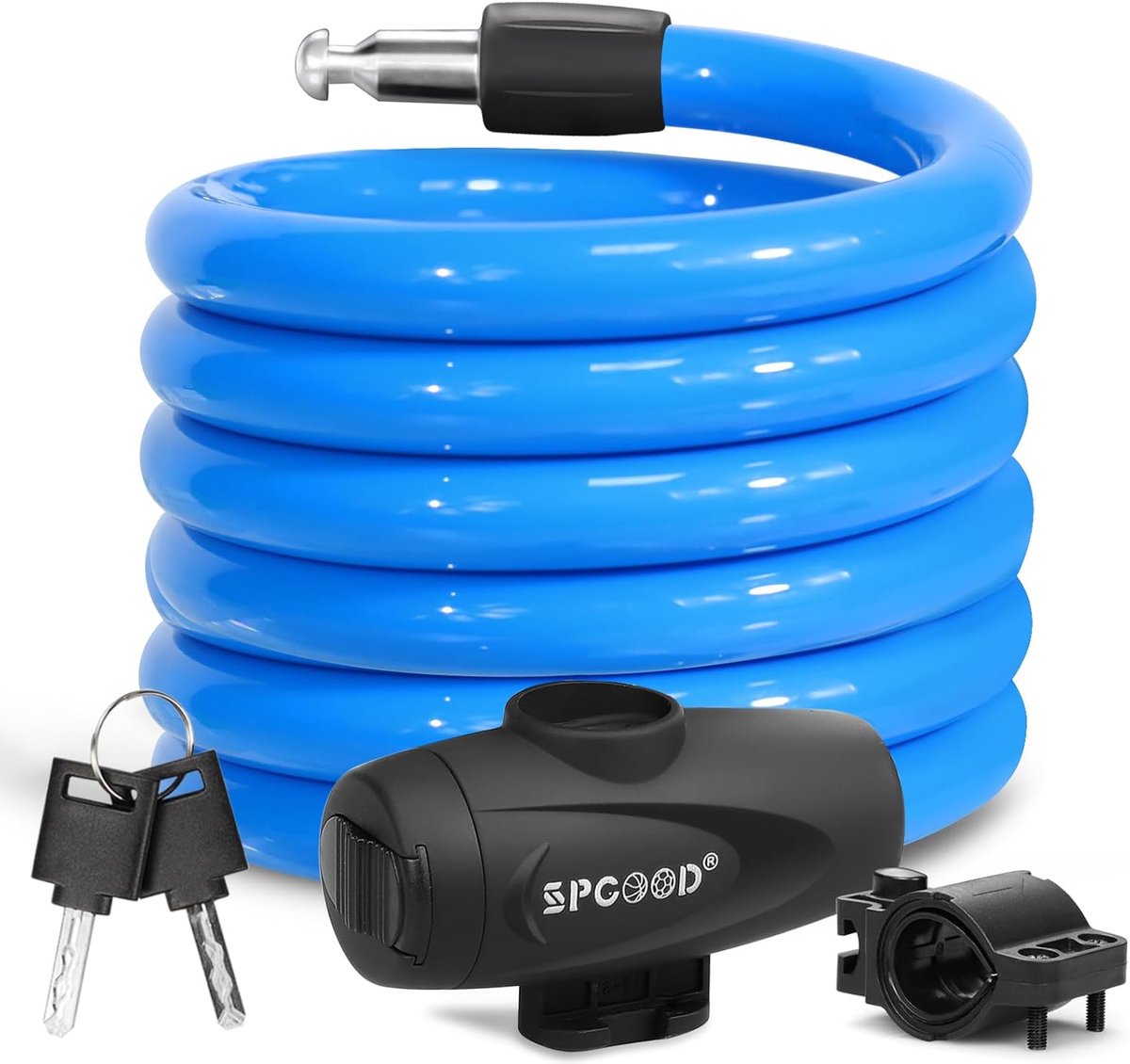 Fietsslot - Kabelslot - Fiets Beveiligen - Zeer Hoge Veiligheid - 120cm x 12mm - Blauw