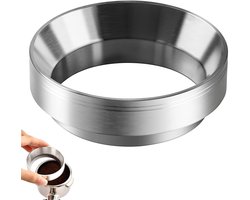 Dailygoods- Koffiedoseerring 58 mm - Doseertrechter - Aluminiumlegering - Magnetisch - Compatibel met Rancilio Silvia - Bezzera BZ10 - Koffietrechter