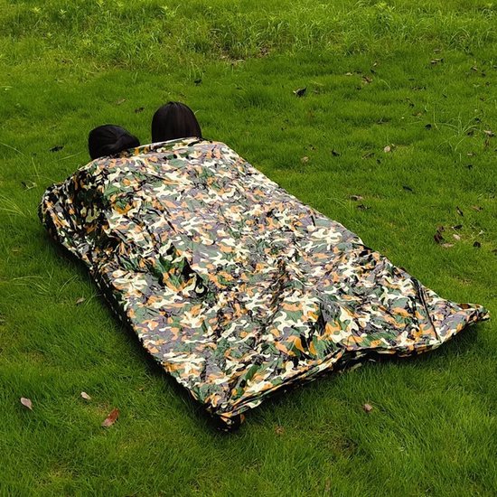 Noodslaapzak Waterdicht - Overlevingszak Nooddeken - Buiten Kamperen - Houdt Lichaamswarmte Vast - Voor 1-2 Personen - Reflecterend — afbeelding 3