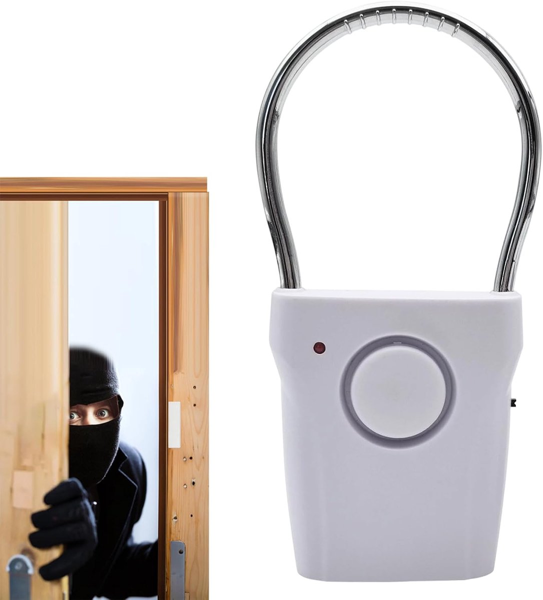 Deur Sensor Alarm - Persoonlijk Veiligheidssensor - Extra Beveiliging - 120dB Sirene - 13.9 x 6.8 cm - Wit