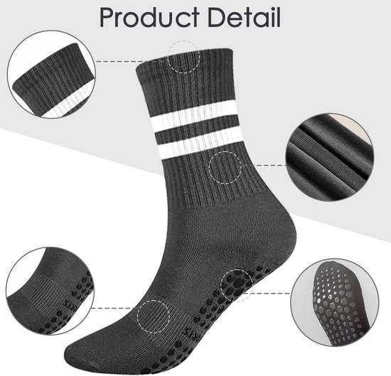 Dailygoods - 2 Paar Yogasokken met Grips - Antislip Fitness Sokken voor Dames van Dailygoods — afbeelding 2