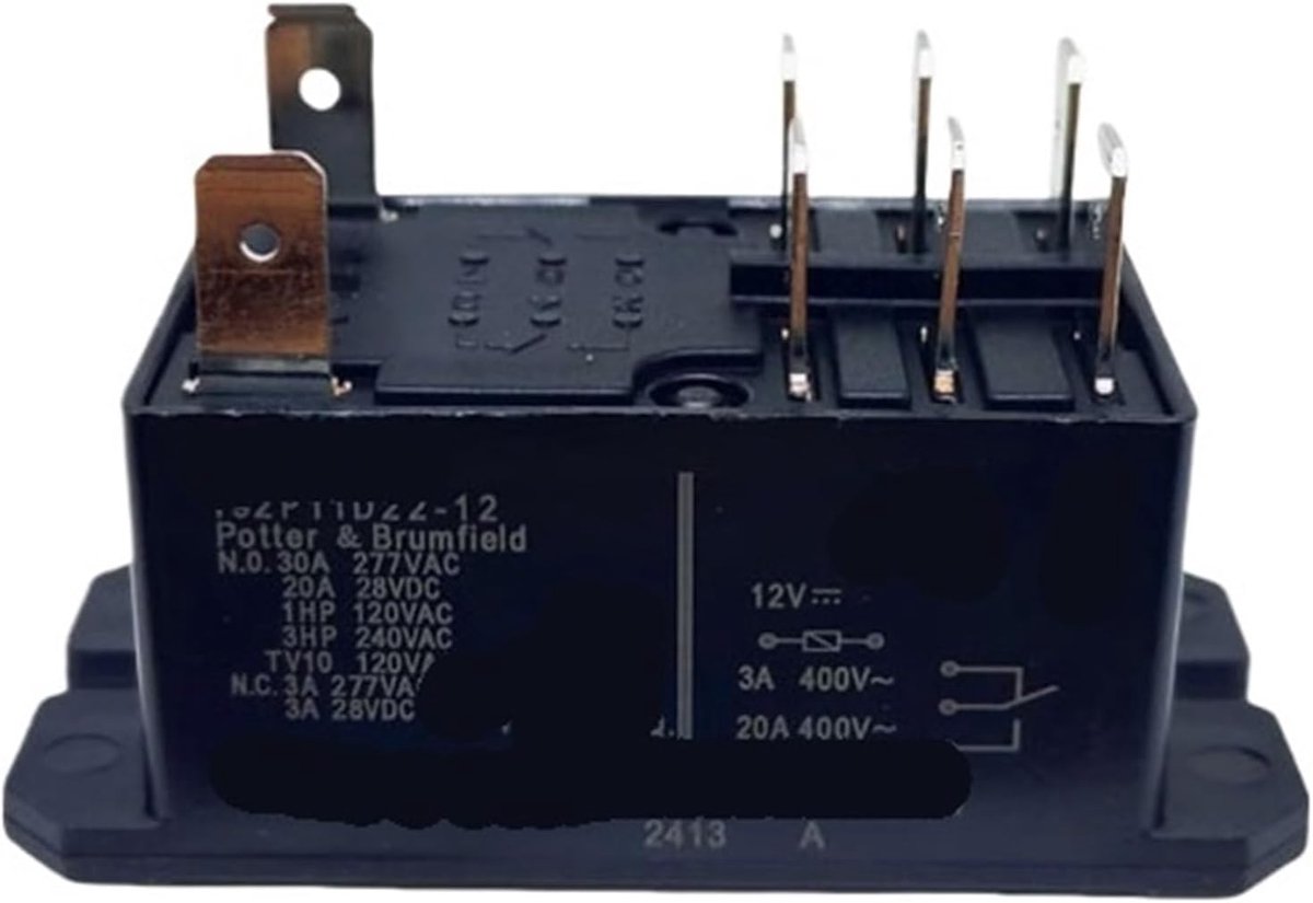 Elektromagnetisch Relais - Schakelcomponent - Algemeen Gebruik - Verzegelde Bescherming - 30A 12VDC - Zwart