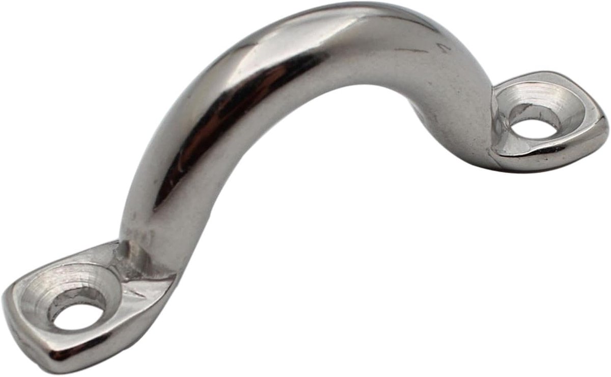 Boot Handvat - Dek Lus - Veilig Instappen - Roestvrij Staal - 5.99 x 3 cm - Zilver
